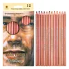 12Pcs Wood Pastel Pencil Set Basis Skin Pastel Color Pencil for Artist Drawing School Office Lapices De Colores Pencils Supplies 2