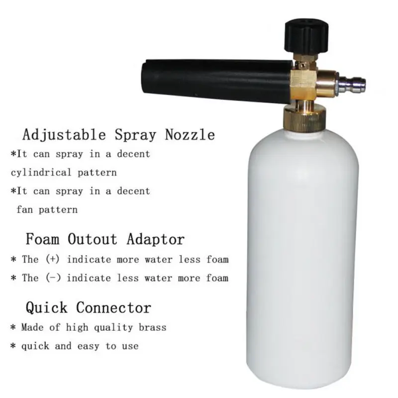 Car Tool Clean Usage High Pressure Foam Gun Washer Dedicated Car Wash Water Gun Foam Pot (without Adaptor Adapter)