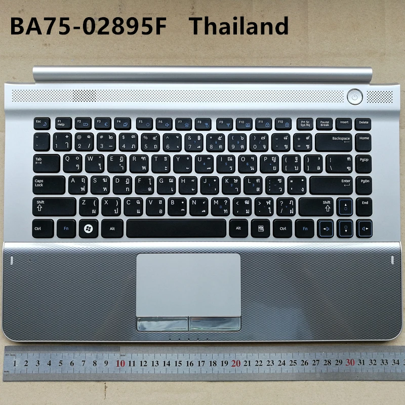 

Thailand layout new laptop keyboard with touchpad palmrest for Samsung RC410 RC420 RC411 TI BA75-02893F