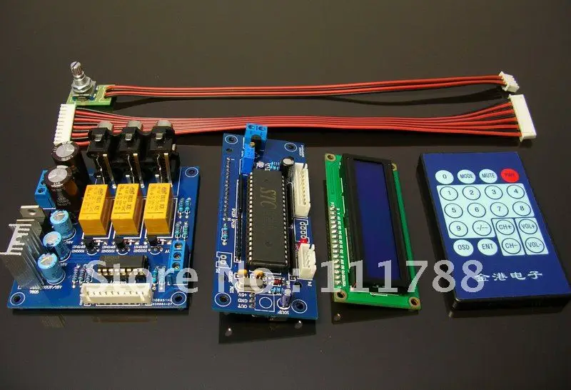 PGA2311 дистанционный аудио набор предусилителя DIY|audio preamp kit|preamp kitaudio |