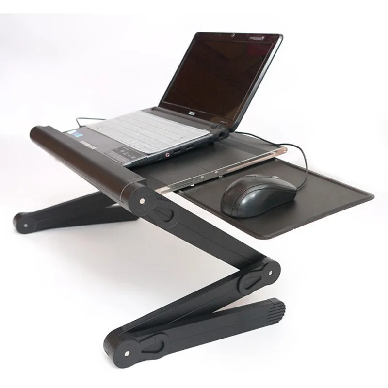 Light Yet Strong Folding Recliner Laptop Table With Big Fan And