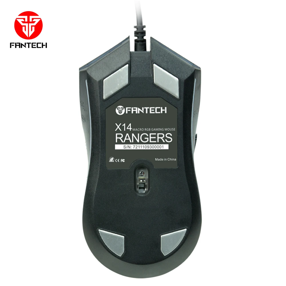  Fantech X14 Gaming Mouse Wired Usb 7 Buttons 1.5M Rgb Light 11 Modes For lol dota 2 PC Laptop Mouse