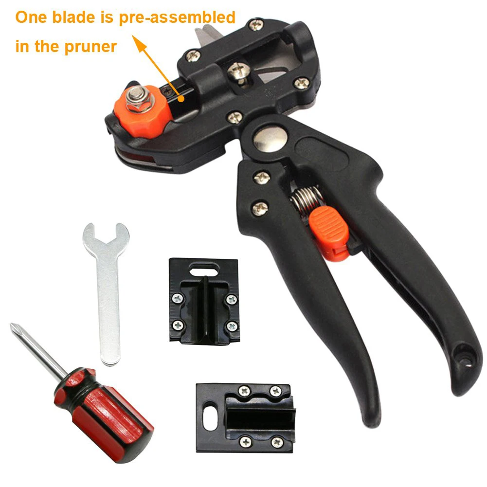

2019 black grafting knife multi-function grafting fruit tree Vaccination Secateurs Pruning Cutting Shears Garden Tool hot