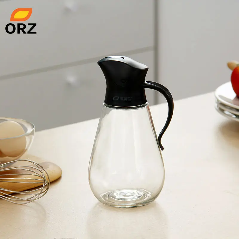 ORZ бутылки для масла Авто Флип стекло может герметичный соевый соус уксус приправа бутылка масленка от пыли кухонные инструменты масляные банки
