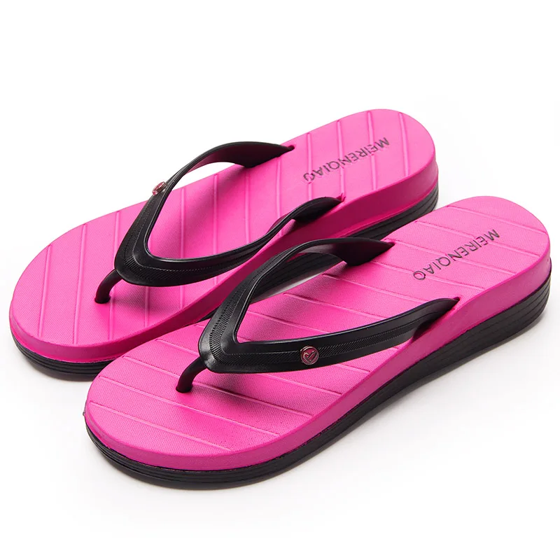 2017 New Arrival Women's Summer Non slip Flip Flops Brand Beach Sandals ...