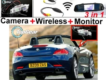 Special Car Camera + Wireless Signal + Mirror Monitor 3in1 Easy DIY Parking System For BMW Z4 E89 2009~2014