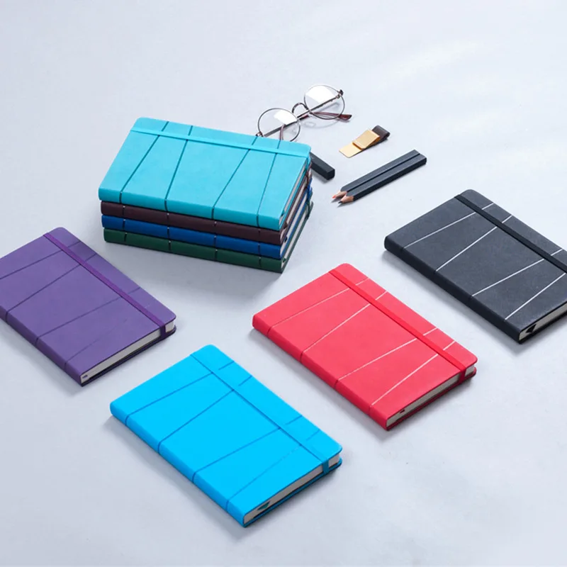 

A5 Planner Color Changing Leather Hard Cover Thickening Notepad Office School Supplies Conference Book Notebook Stationery