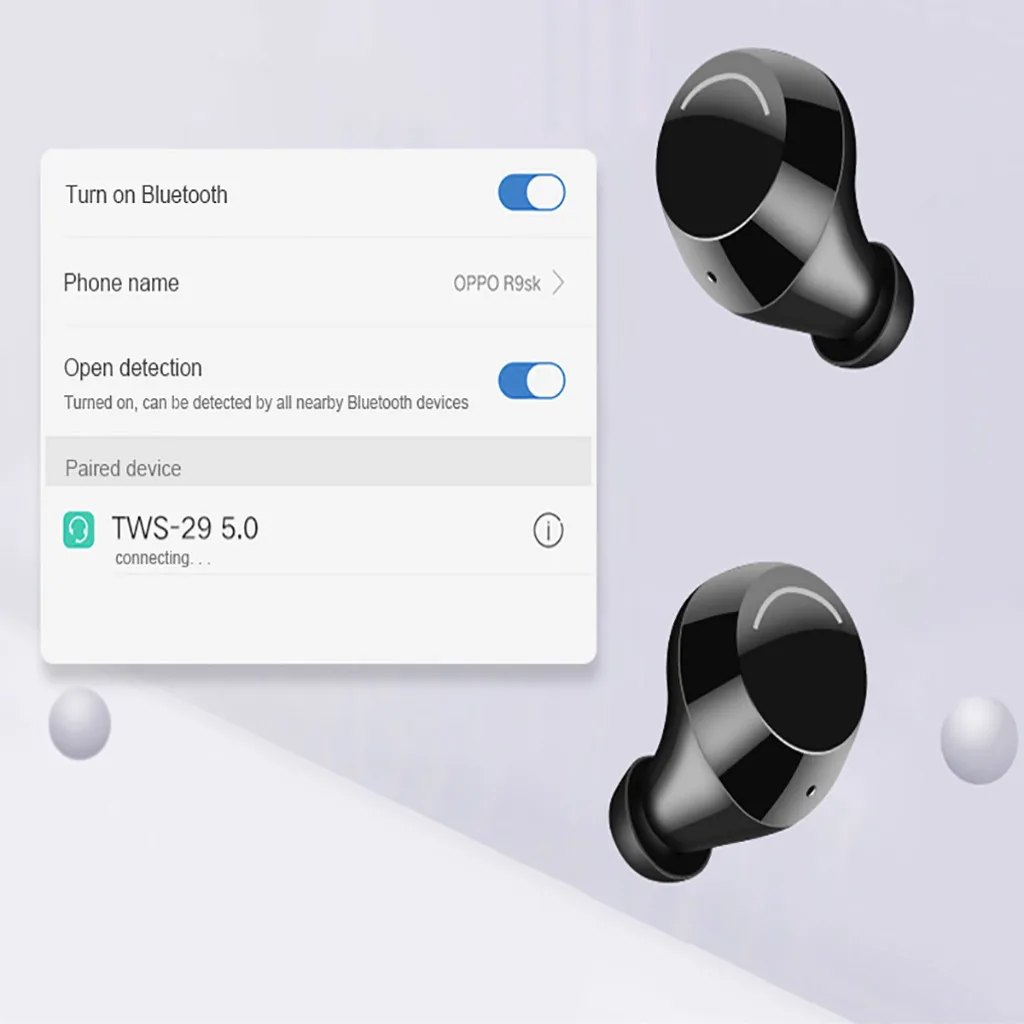 5,0 Bluetooth бинауральные стерео наушники-вкладыши беспроводная гарнитура двойная стерео Спортивная беспроводная гарнитура для смартфонов