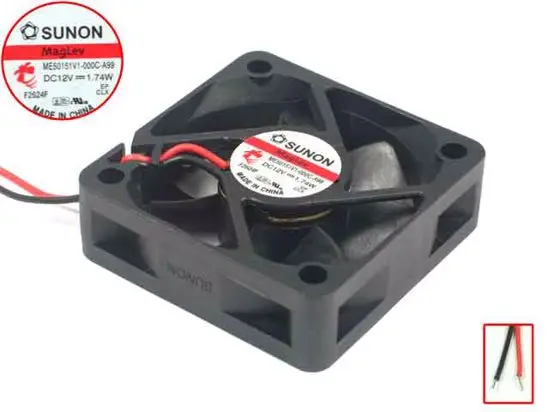 

SUNON ME50151V1-000C-A99 DC 12V 1,74 W 50x50x15mm 2-проводной Вентилятор охлаждения сервера