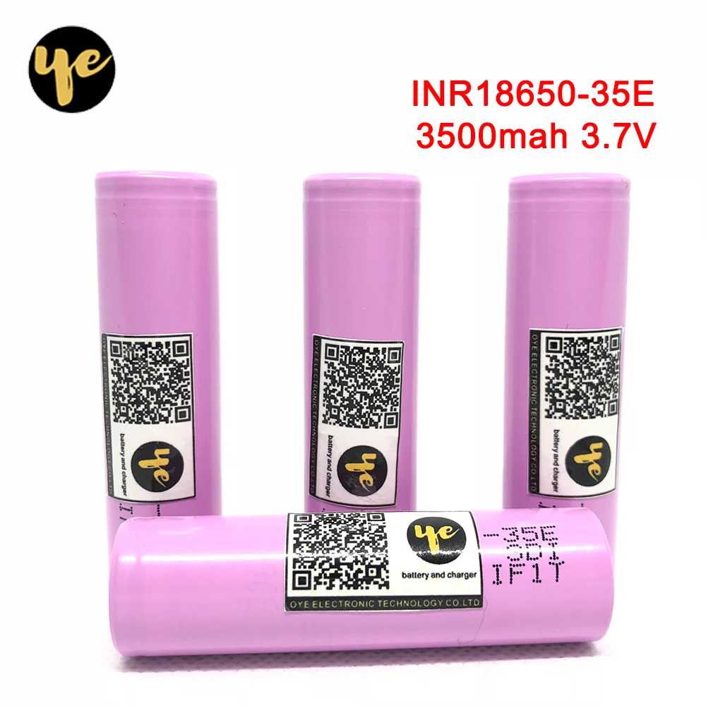 Оригинальный аккумулятор INR18650 35E 18650 3500 мА/ч 13A разрядки li ion 3 7 v