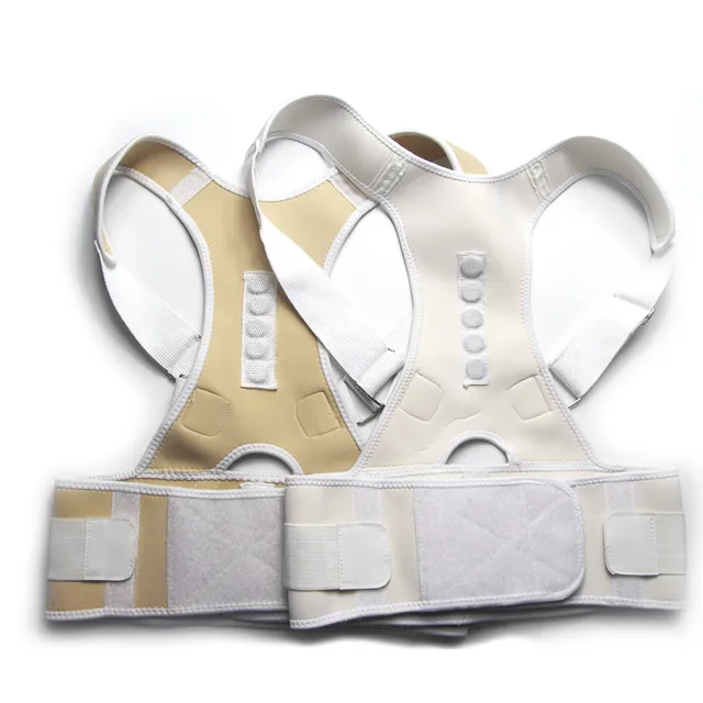 Male Female Adjustable Magnetic Posture Corrector Corset Back Brace Back Belt Lumbar Support Straight Corrector de espalda S-XXL -