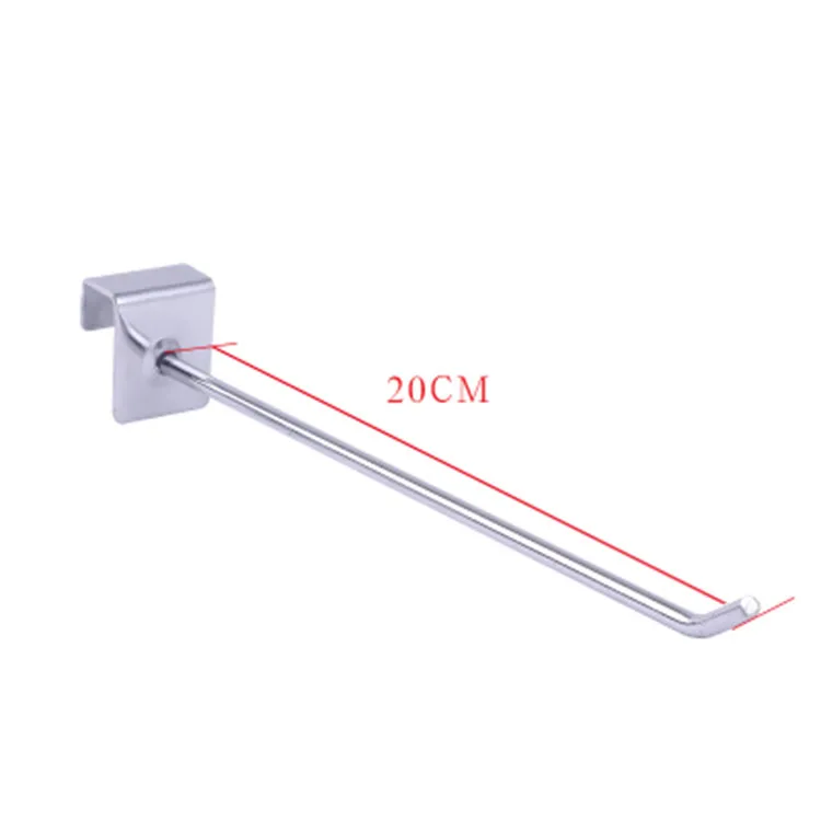 100 шт/партия 5,8 мм одиночные линии из нержавеющей стали крюк дисплей для супермаркет, Розничная магазин Кронштейн Дисплей Shelve