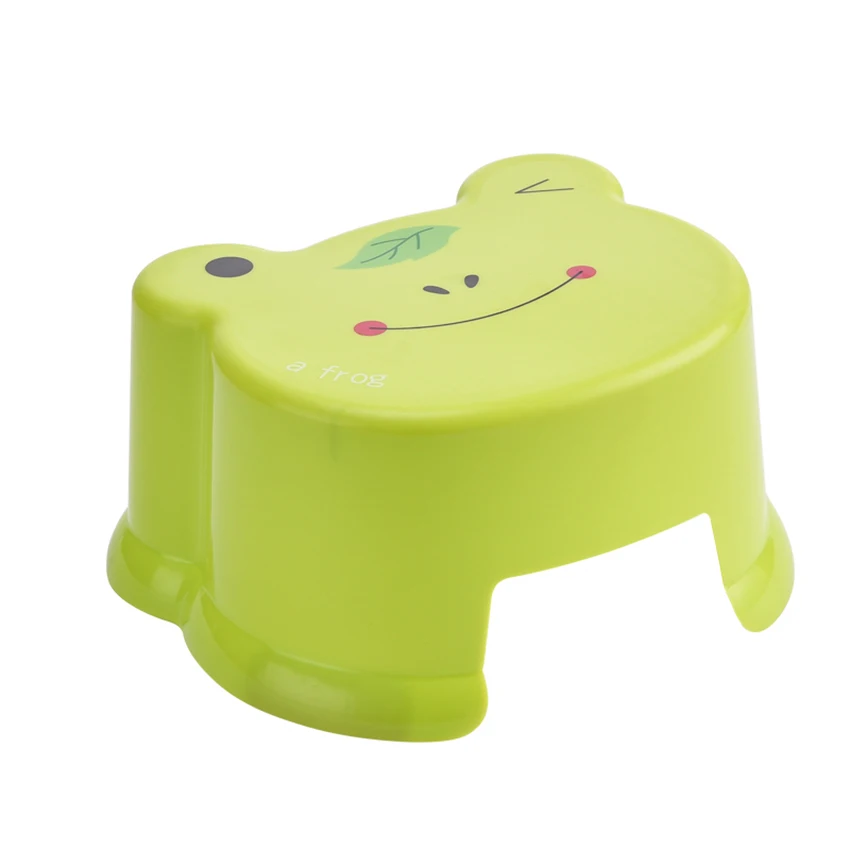 Cartoon Living Room Thicken Plastic Stool Bathroom Anti-Slip Bench Stool Animal Pattern Small Step Stool Children\'s Stool