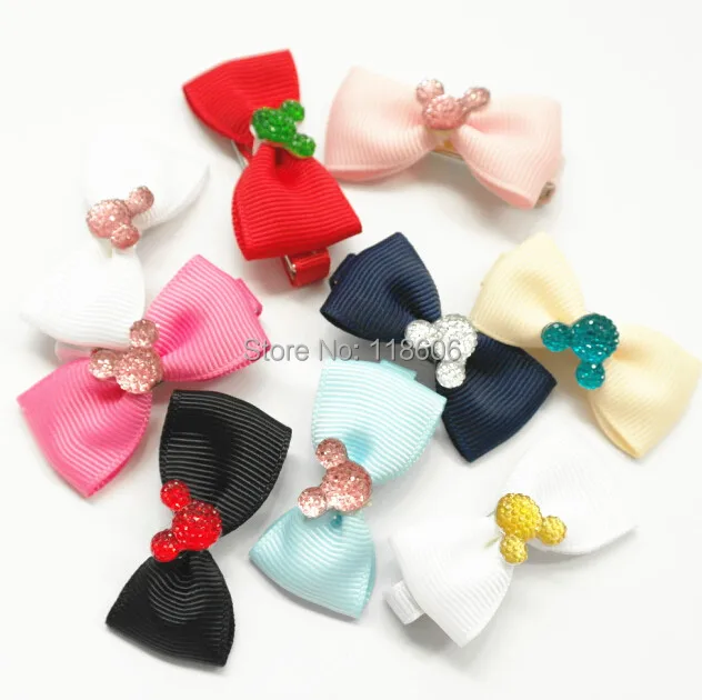 Minnie Mouse sparkle resin flat back diamante glitter dummy hair bow13.jpg