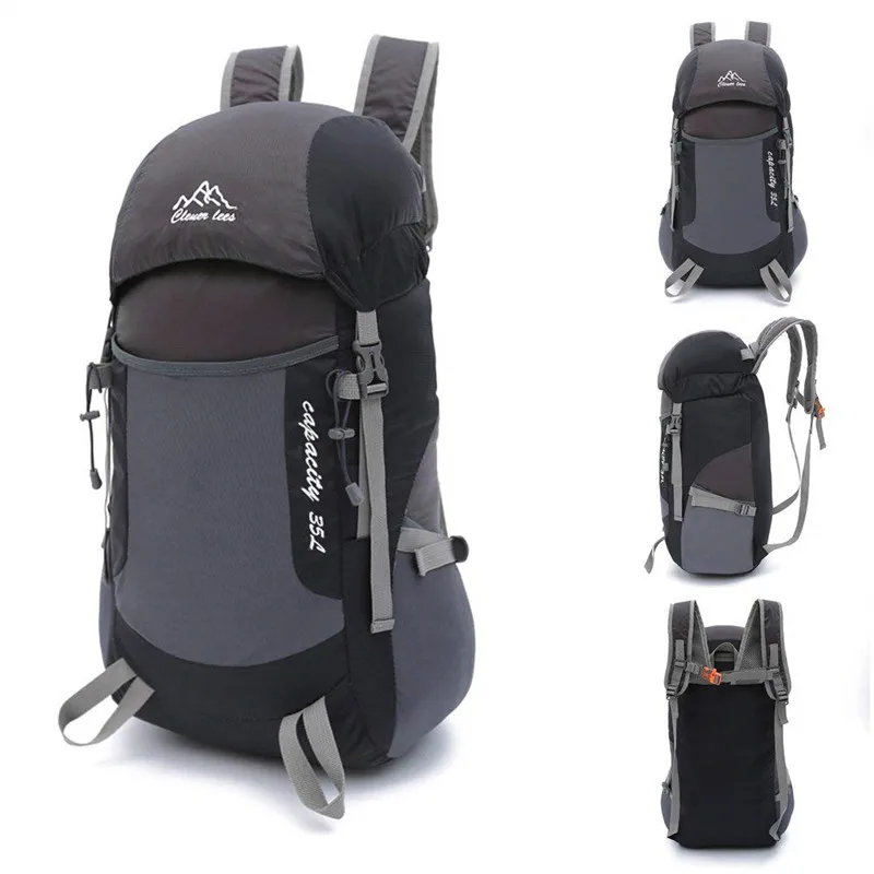 35L походный рюкзак для путешествий, Складная Легкая спортивная сумка, прочная водонепроницаемая сумка для мужчин и женщин, Сумка для кемпинга на открытом воздухе