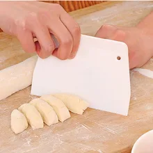 Высокое качество сахарное ремесло скребок торт Декор помадка глазурь более гладкая форма инструмент крем-тесто нож для резки выпечки белый