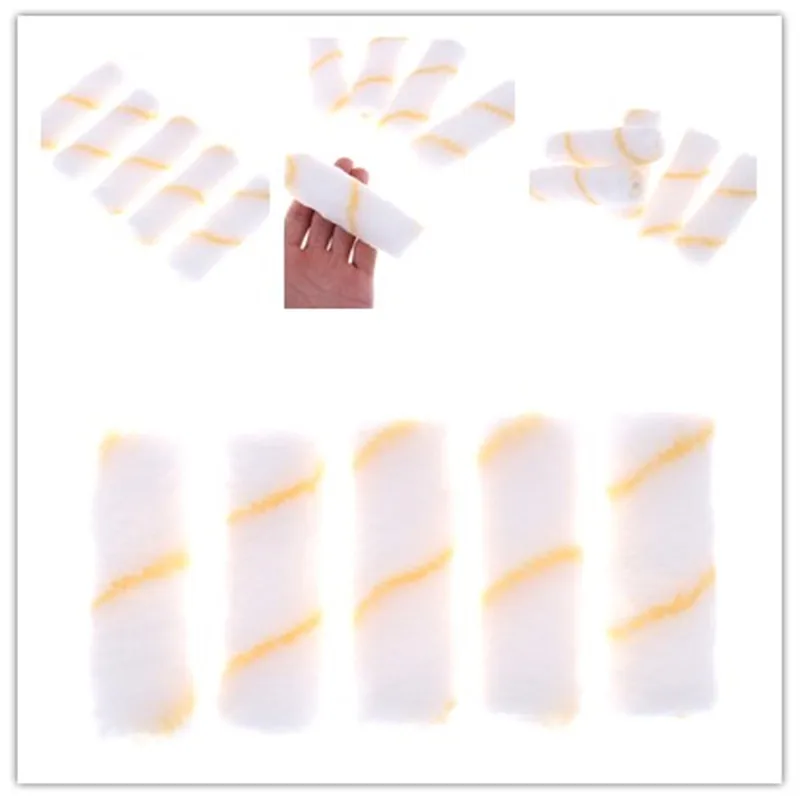 

5 Pcs 4" Paint Roller Covers Mini Paint Roller Edger Trim Roller M126 hot sale