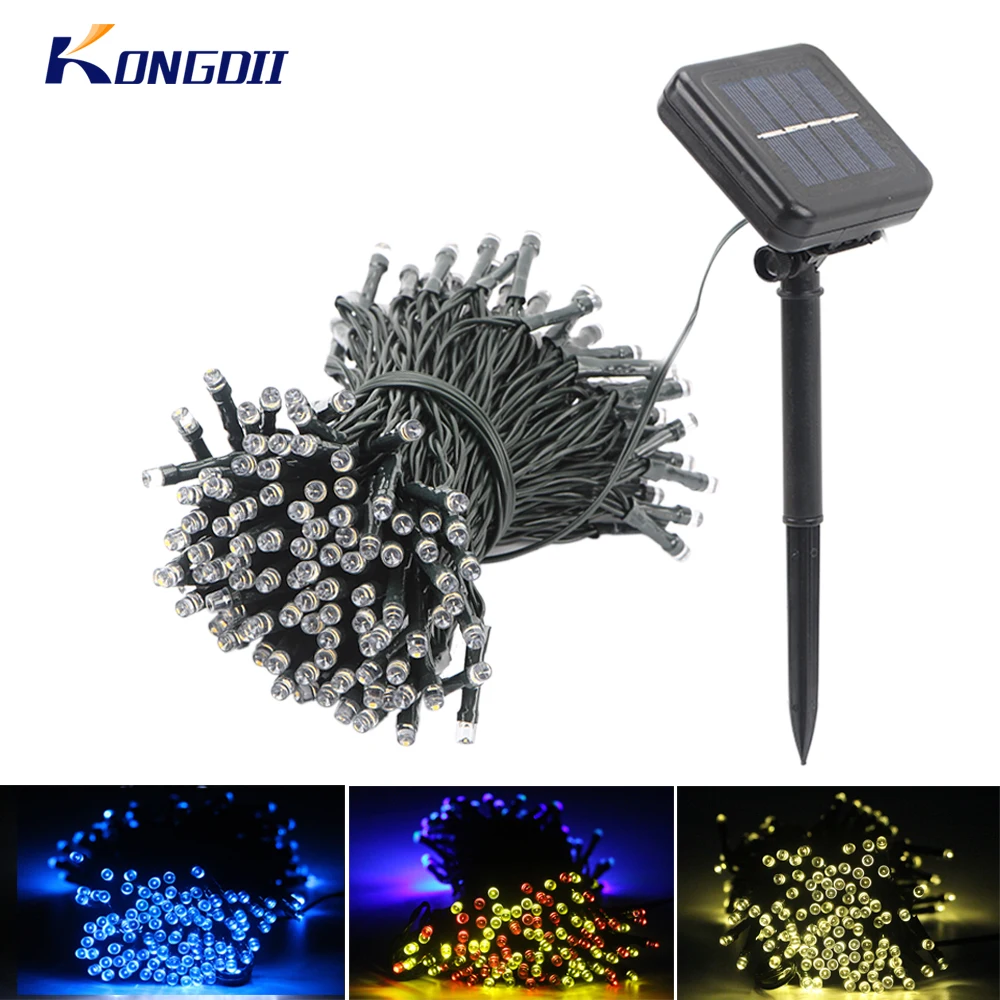 

12m/22m LED Solar Patio Landscape lawn Lamps string fairy light Christmas Garlands Solar light Garden Parry Decor Outdoor