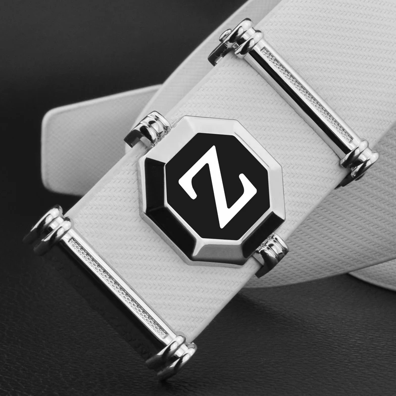 mens white designer belt