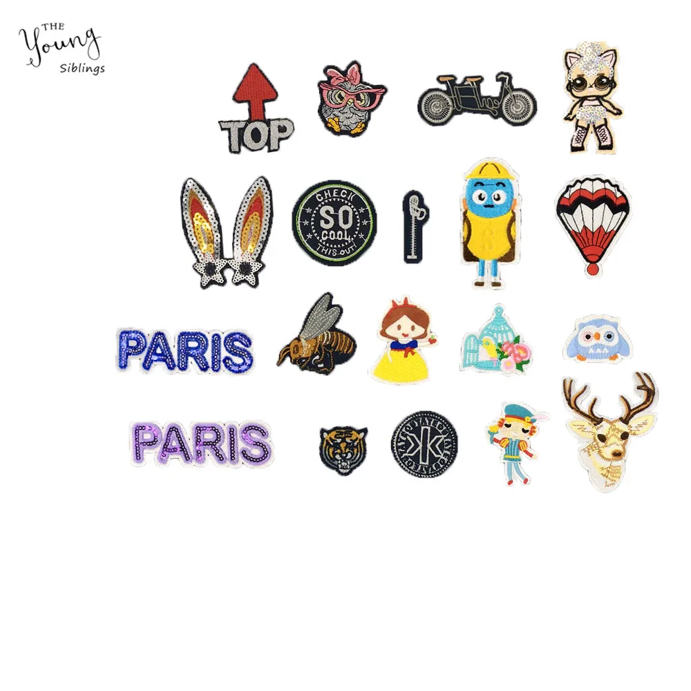 

Cartoon iron on Patches bike honeybee Embroidery patch Sewing Patch DIY Kids Clothes Jacket Cap Sewing Applique Badges Accessory