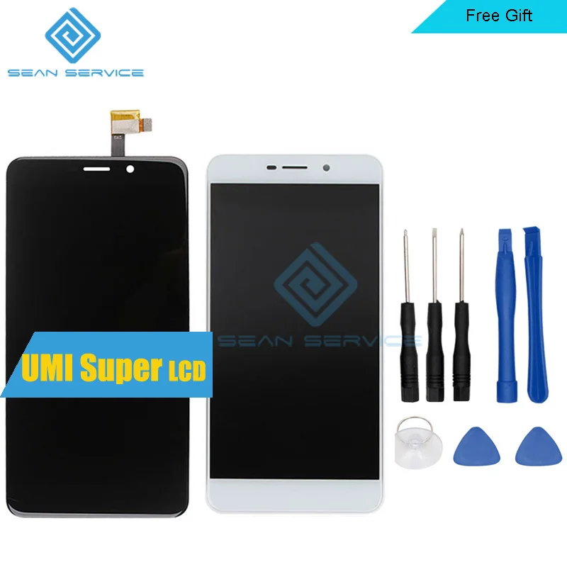ФОТО For UMI Super LCD Display and Touch Screen +Tools Digitizer Assembly Replacement 1920X1080P 5.5inch For UMI Super Euro