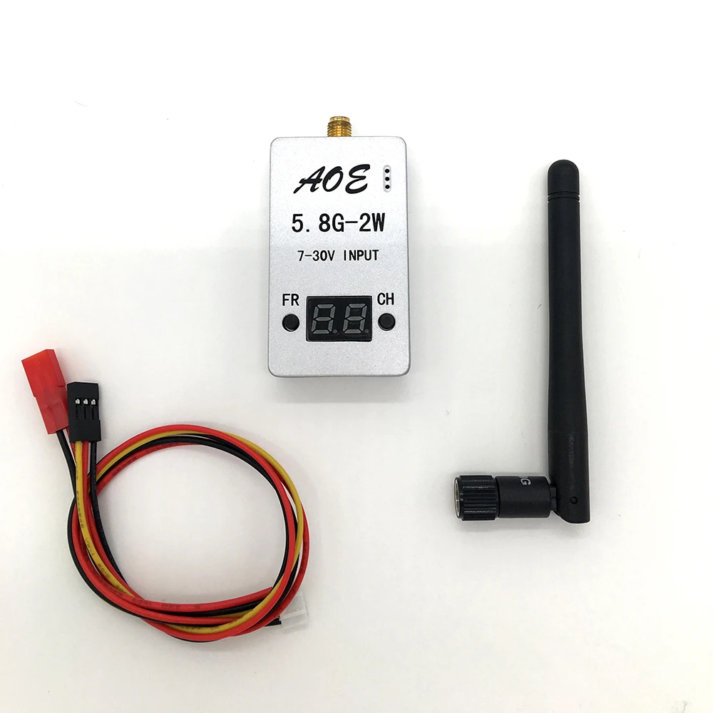 

New FPV 5.8G 2000W 2W 32CH Wirless Audio Video AV Transmitter for Multicopter Car Video Backview System Wifi Aerial Photo TS933