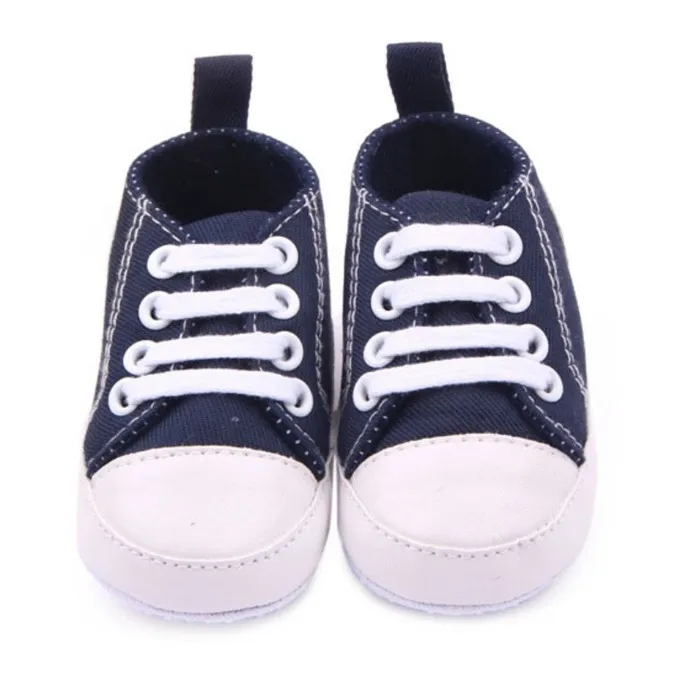 Тканевые Кроссовки для новорожденных детей 0-12 месяцев; мягкая подошва для маленьких мальчиков и девочек; обувь для малышей; 12 цветов