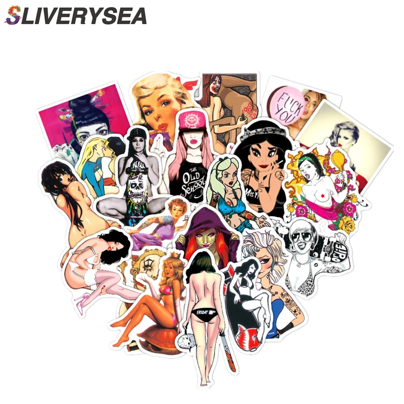 

49PCS Beauty Graffiti Sticker Waterproof Sticker For Car Laptop Trunk Skateboard Guitar Sticker Bike Decal Car Styling #B1413