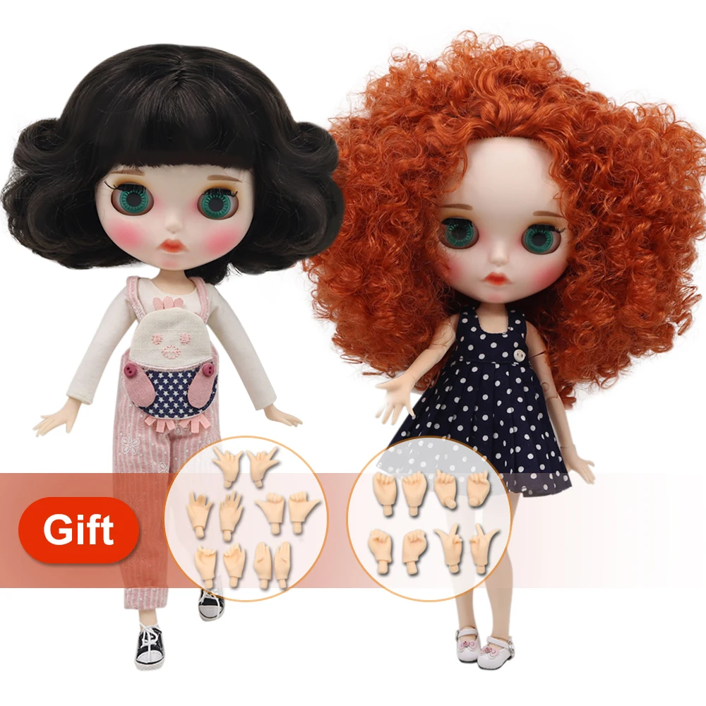 

ICY factory blyth Doll Nude Joint Body with hand set A&B New matte faceplate white skin Fashion Dolls gift Special Offer