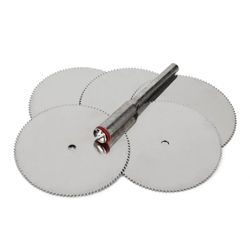 5Pcs 32mm Stainless Steel Slice Metal Cutting Disc with 1 Mandrel for