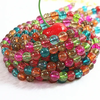 

Multicolor synthetic faceted round tourmaline watermelon crystal stone 4 6 8 10 12 14mm loose beads jewelry 15 inch B176