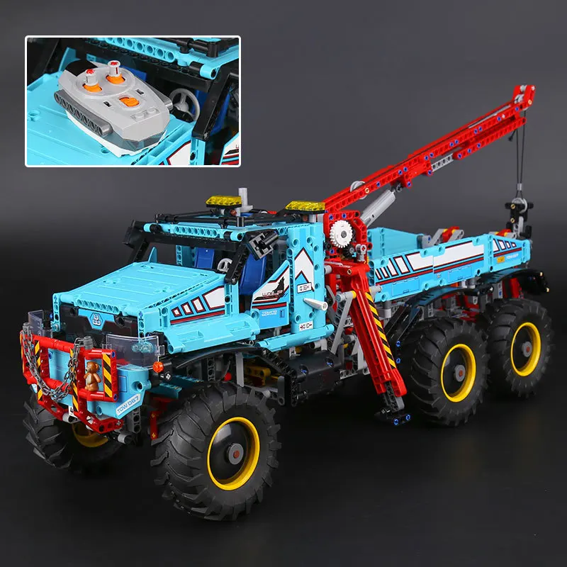 

Lepin 20056 1912Pcs Technic Series The Ultimate All Terrain 6X6 Remote Control Truck Set Building Blocks Bricks Toys Model 42070