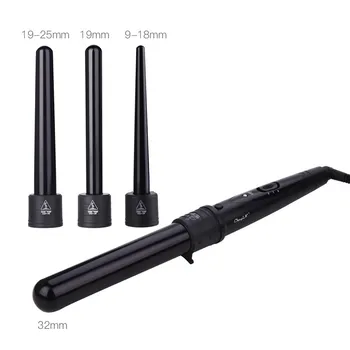 

Multifunctional Curling Iron for Hair Corrugation with 4 Replaceable Curler Wands with Temperature Adjusted Function 30