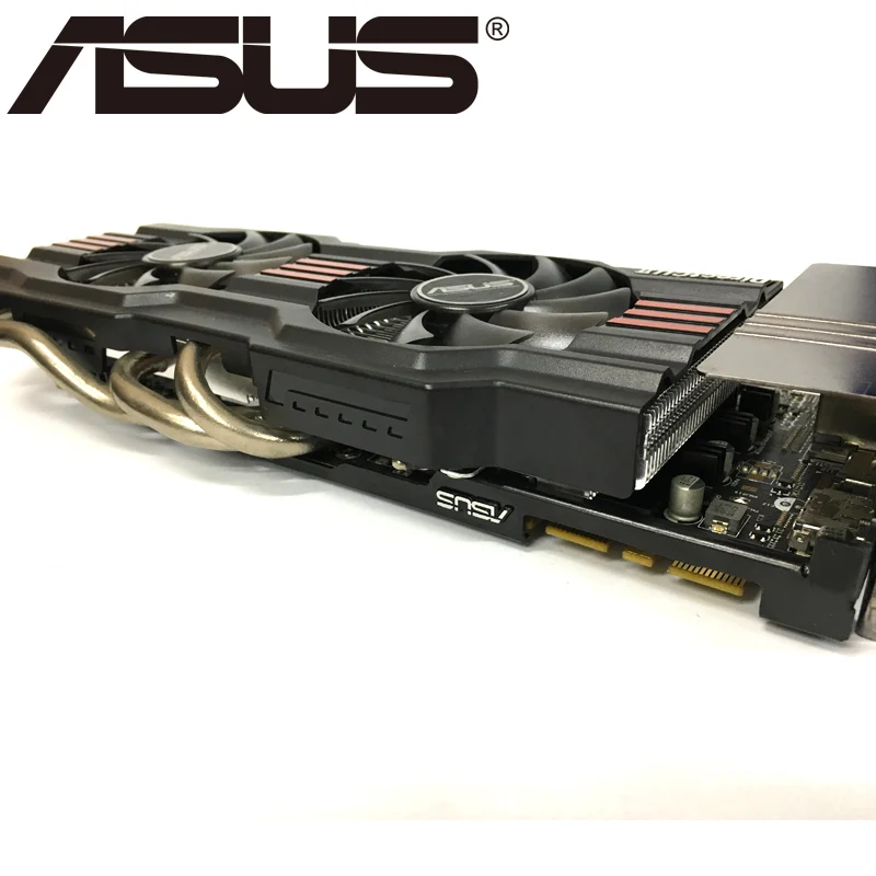 Видеокарта ASUS GTX 660 Ti 2 Гб 750 бит GDDR5 графические карты для nVIDIA Geforce GTX660 ti б/у VGA мощнее