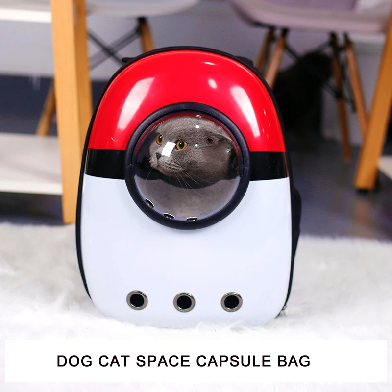 

Fashion Pet Travel Carrier Space Capsule Shaped Breathable Pet Backpack Pet Dog Bags Outdoor Portable Cat Carrier Case