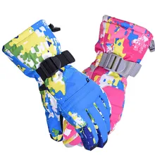 Перчатки для катания на лыжах, альпинизма, ветрозащитные водонепроницаемые теплые перчатки для верховой езды, минус 30 градусов, защита от холода, теплый цвет