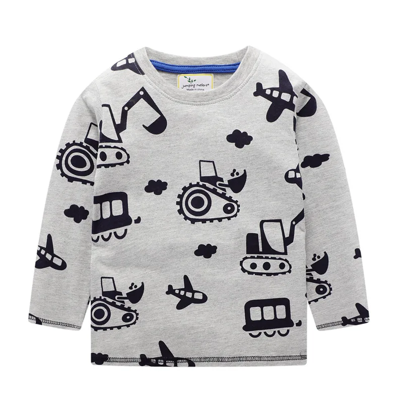 Детская футболка одежда для мальчиков топы для маленьких мальчиков, футболки с аппликацией животных, Детская толстовка с длинными рукавами футболки для мальчиков