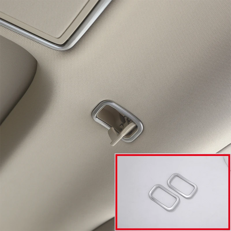 

2 Pcs For Mercedes Benz S class W222 s320 s350 S400 2014-2017 Car-styling ABS Chrome Car Roof Hook Cover Trim Car Accessory