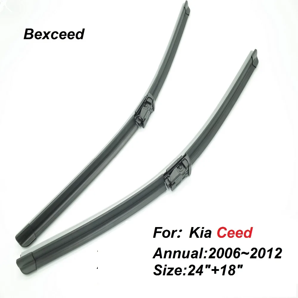 1 Pair(24"+18") High Quality Bexceed of Car Windshield Flat Wiper Blade