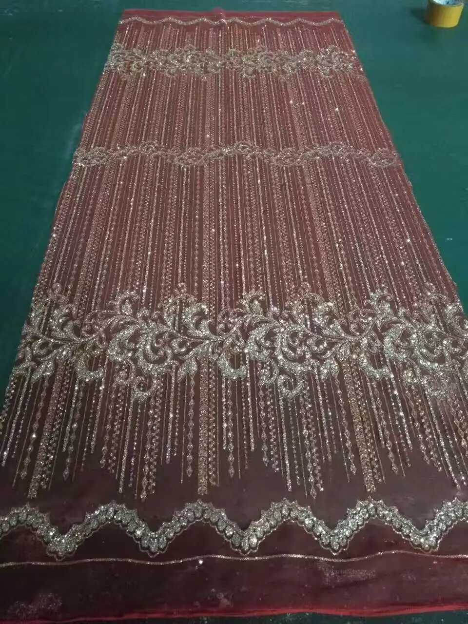 

5yards beautiful glued glitter indian tulle mesh fabric for wedding dress