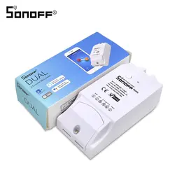 Itead Sonoff двойной 2ch 16A 3500 Вт Wi Fi Smart Switch свет дистанционного таймер беспроводной 2 Gang Управление работает с Amazon Alexa Google дома