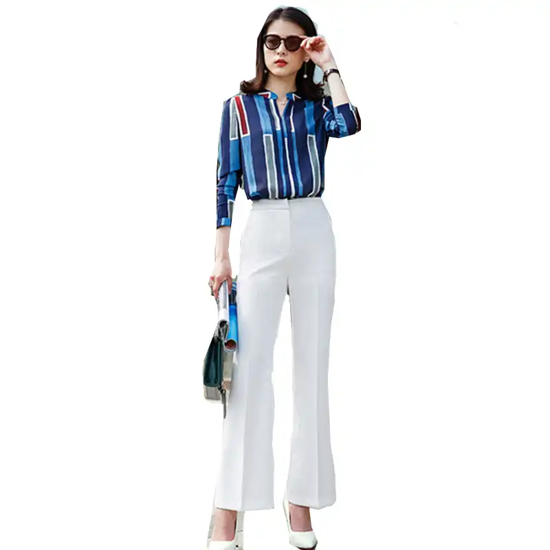 blusas y pantalones elegantes