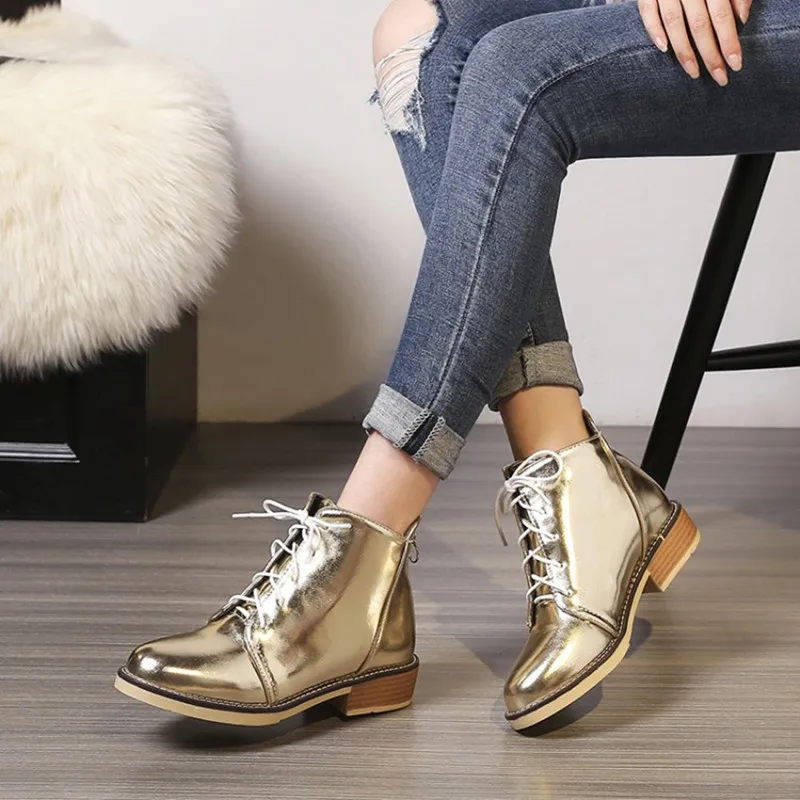 Женские Классические ботильоны на шнуровке размеры 34 43|boots brand|brand bootsankle boots |