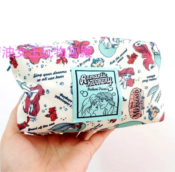 

New Fashion The Little Mermaid Ariel Princess Girls Woman Small Oxford Cosmetic Bags Cases For Children Gifts