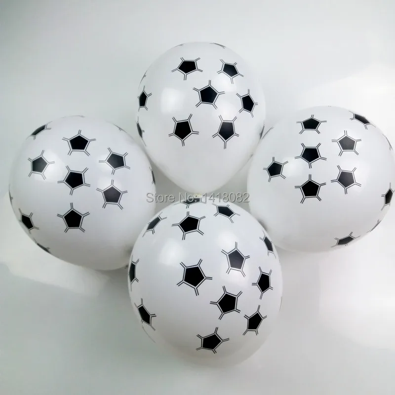 

25pcs/lot 2.8g Football Printed Latex Balloons Children Boy Happy Birthday Decoration Party Supplies Inflatable Balls Kid Toys