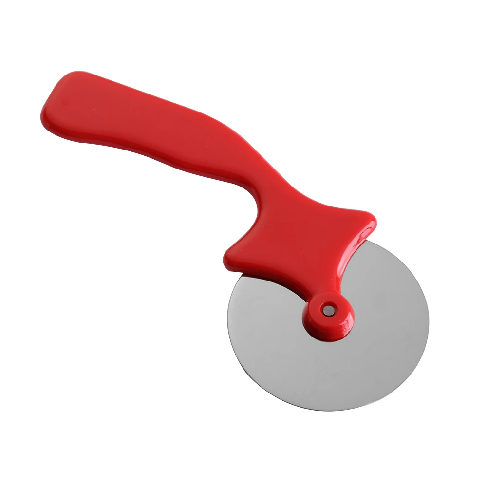 Ideal Stainless Steel Pizza Wheel Knife Cake Tools Pizza Cutter Scissors Pies, Waffles and Dough Cookies