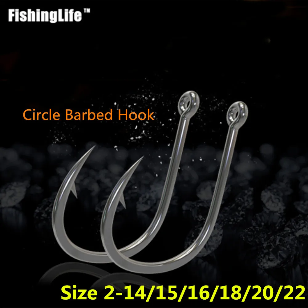 Набор рыболовных крючков FishingLife из высокоуглеродистой стали 30/50/100 шт. набор с