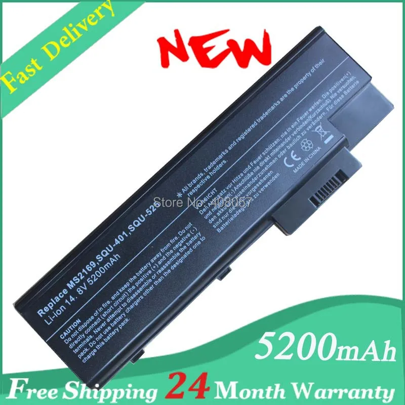 Free shipping laptop battery BT.T5003.001 BTP-AS1681 LC.BTP03.003 LIP-4084QUPC MS2169 SQU-401 BT.T5005.002 replacement for acer |
