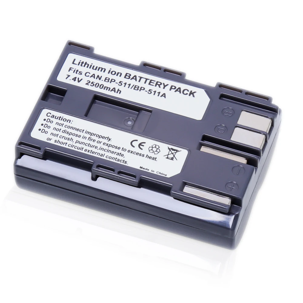 7.4V 2500mA BP 511 BP 511 Digital Camera Rechargeable Li ion Battery