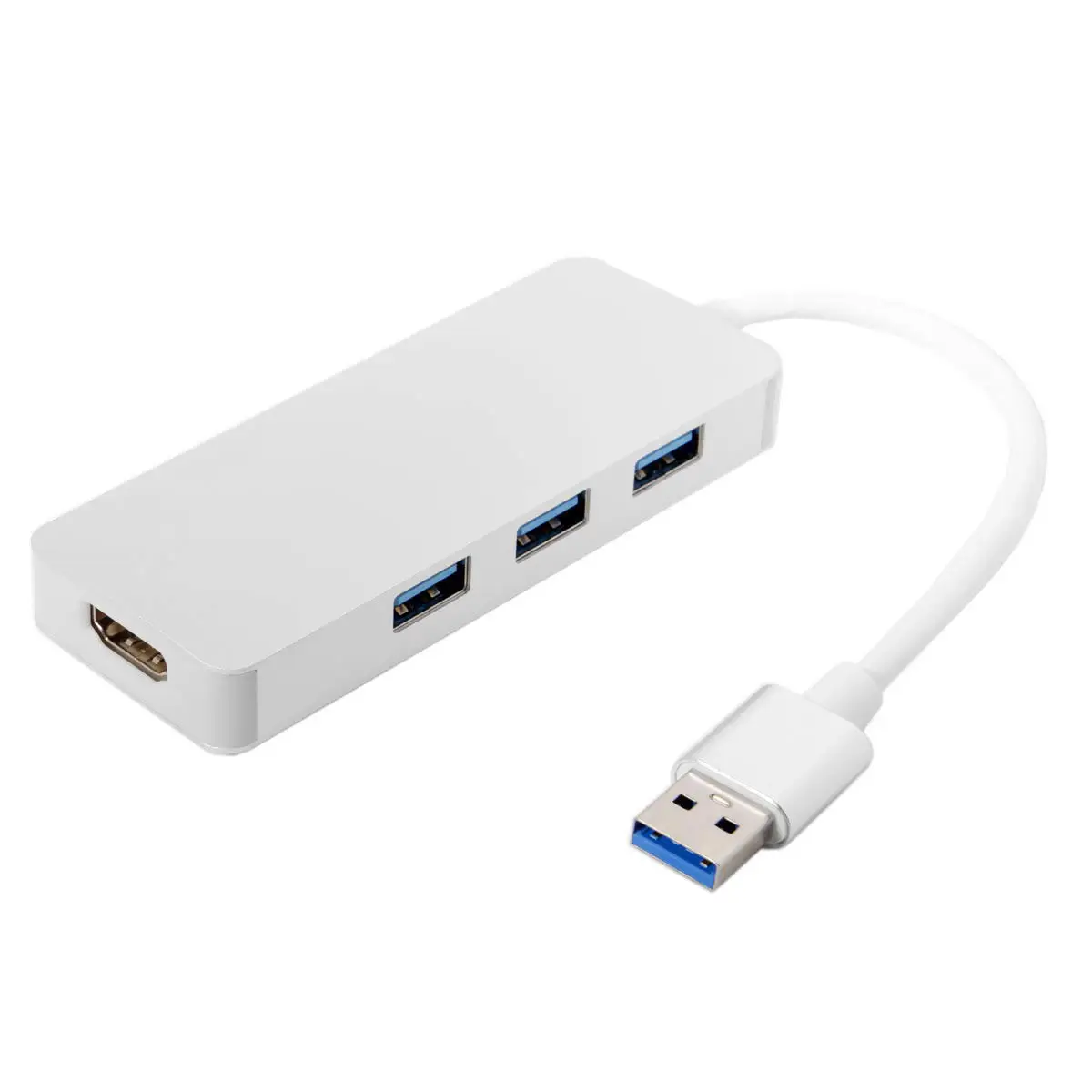 

10pcs/lot Cablecc HDMI HDTV 1080p to USB 3.0 USB 2.0 External Graphics Card & USB 3 Ports Hub 4 in 1 Converter Adapter Cable